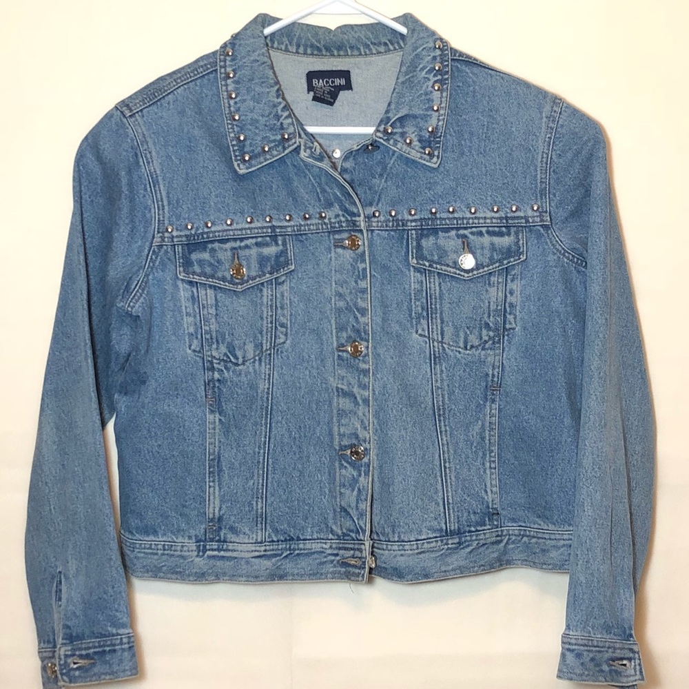 Baccini denim jacket size xl